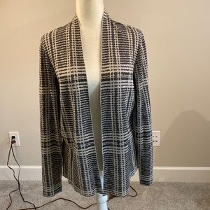 Eileen Fisher Grey Open Front Cardigan
